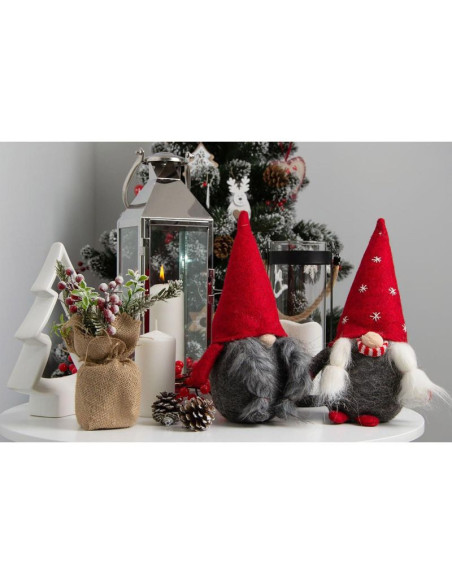 Skrzat krasnal gnom świąteczny 14x12x30cm