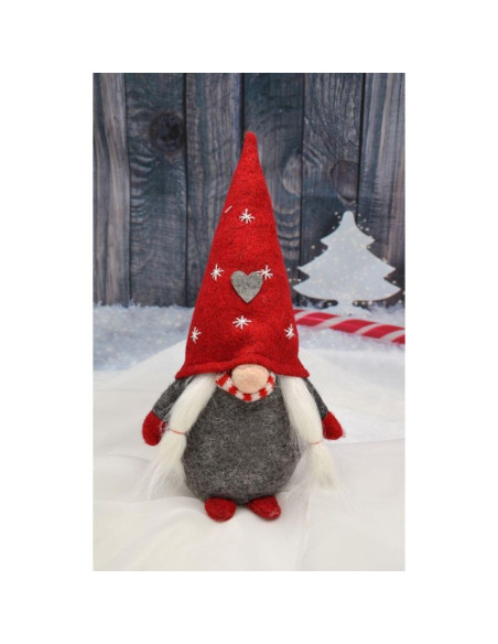 Skrzat krasnal gnom świąteczny 14x12x30cm