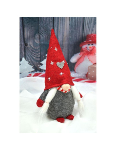 Skrzat krasnal gnom świąteczny 14x12x30cm