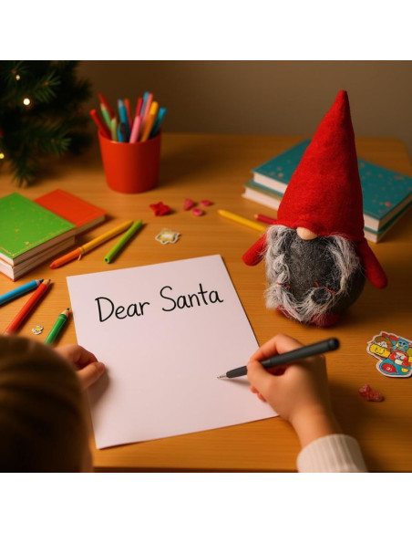 Skrzat krasnal gnom świąteczny 16x13x30cm