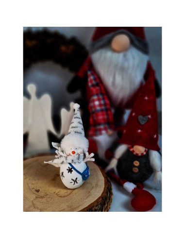 Figurka bałwanek led 7x6x16cm