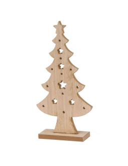 Choinka dekoracyjna drewniana 32cm gwiazda