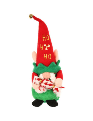 Elf dekoracyjny 28cm z workiem na prezent