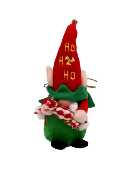 Elf dekoracyjny 28cm z workiem na prezent