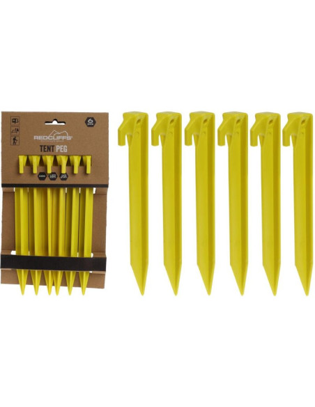 Śledzie do namiotu 23cm kpl. 6szt plastik redcliffs