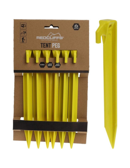 Śledzie do namiotu 23cm kpl. 6szt plastik redcliffs
