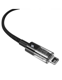 Kabel baseus gem typ usb typ a do ip 2.4a (czarny)
