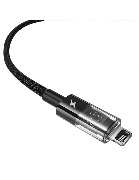 Kabel baseus gem typ usb typ a do ip 2.4a (czarny)