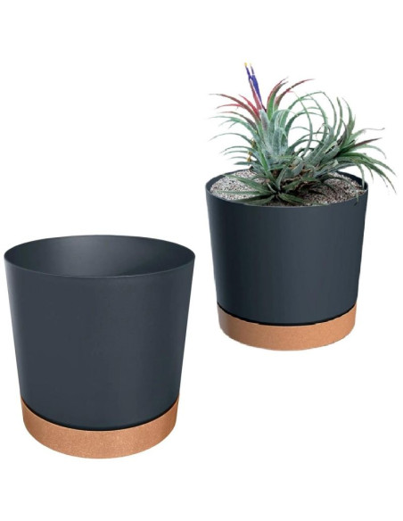 Doniczka tubo pm antracyt 18cm