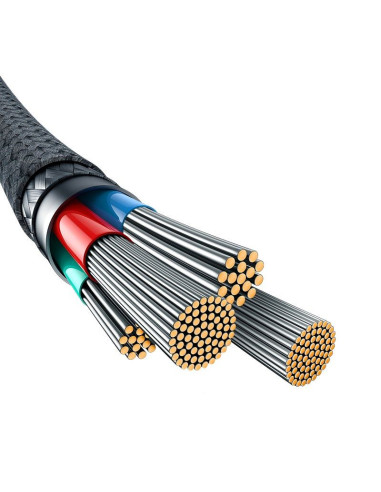 Kabel baseus unbreakable usb-ip 2.4a 1m (biały)