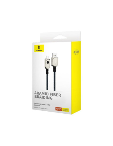 Kabel baseus unbreakable usb-ip 2.4a 1m (biały)