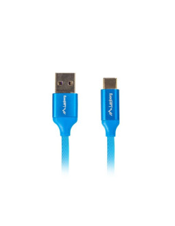 Kabel lanberg ca-usbo-21cu-0010-bl (usb 2.0 typu a - usb typu c   1m  kolor niebieski) 2