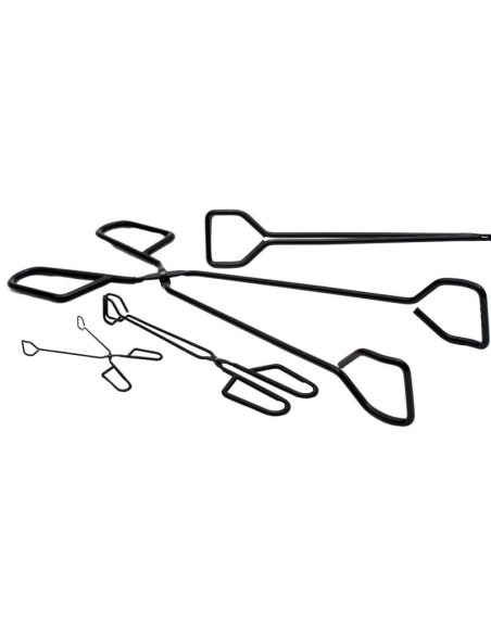 Szczypce do grilla czarne dł 31,5cm