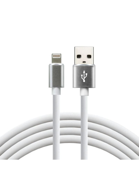 Kabel zasilający everactive cbs-1iw (usb - lightning   1m  kolor biały)