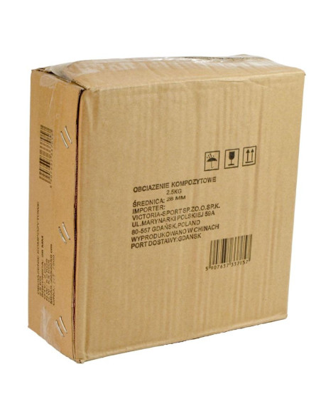 Obciążenie betonowe 2,5 kg enero fit fi26,5