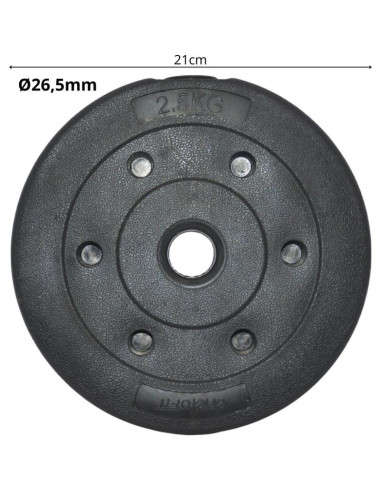Obciążenie betonowe 2,5 kg enero fit fi26,5