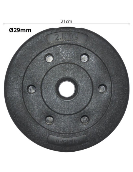 Obciążenie betonowe 2,5 kg enero fit fi29mm