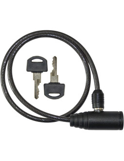 Zapięcie rowerowe na klucz 0,6x65cm czarne xqmax