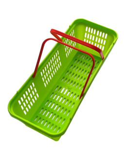 Koszyk plastikowy na owoce i warzywa ażurowy z rączką