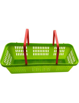 Koszyk plastikowy na owoce i warzywa ażurowy z rączką 2