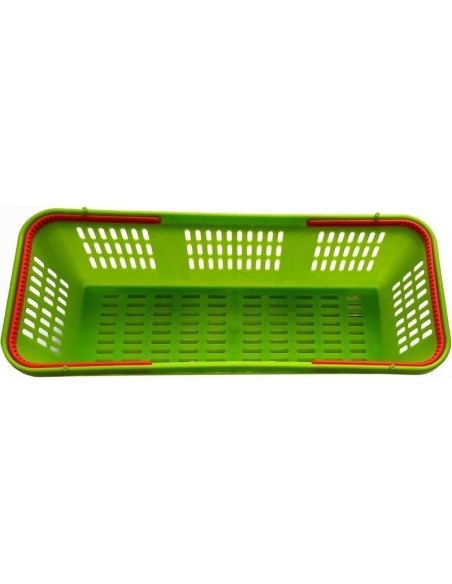 Koszyk plastikowy na owoce i warzywa ażurowy z rączką