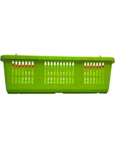 Koszyk plastikowy na owoce i warzywa ażurowy z rączką