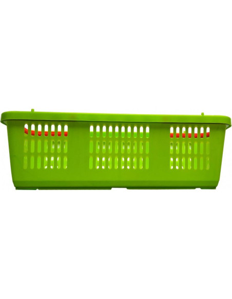 Koszyk plastikowy na owoce i warzywa ażurowy z rączką