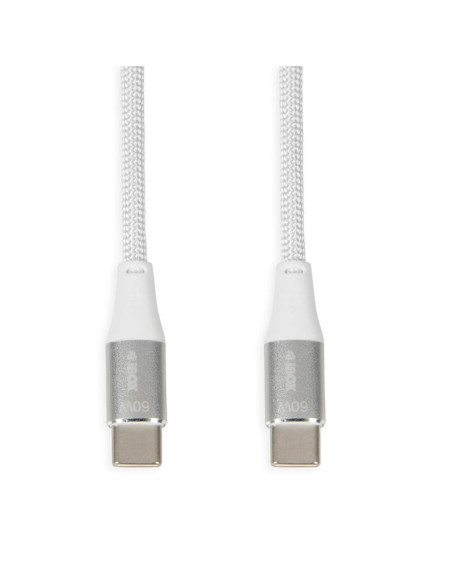 Kabel i-box usb typ-c 60w 2m pd/qc biały