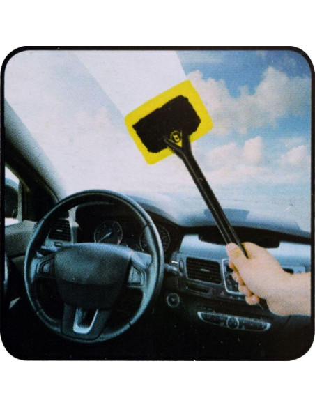 Ściągaczka wody z szyb i luster z mikrofibrą ruchoma dunlop