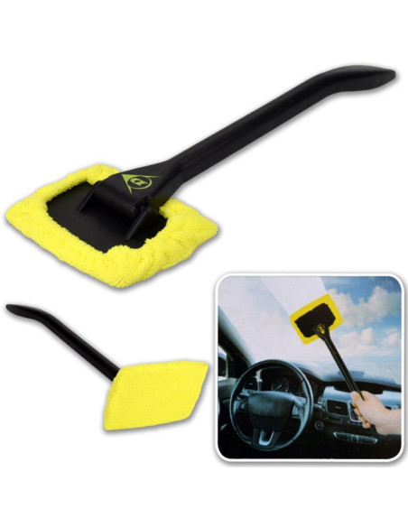 Ściągaczka wody z szyb i luster z mikrofibrą ruchoma dunlop