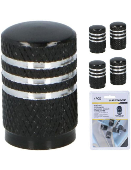 Nakrętki na wentyle aluminiowe dunlop 4szt