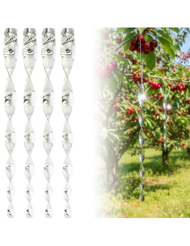 Odblaskowe zawieszki anty ptaki 29 cm 4szt