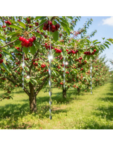 Odblaskowe zawieszki anty ptaki 29 cm 4szt