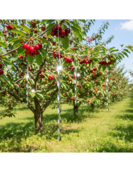 Odblaskowe zawieszki anty ptaki 29 cm 4szt