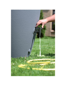 Kran do zbiornika na wodę deszczówkę cantap 3/4 czarny - możliwość montażu węża 2