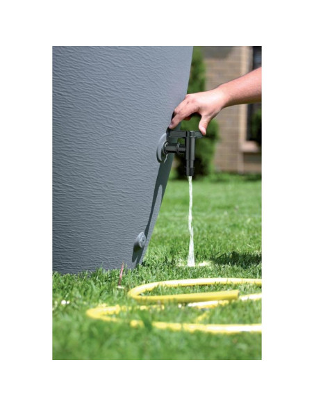 Kran do zbiornika na wodę deszczówkę cantap 3/4 czarny - możliwość montażu węża