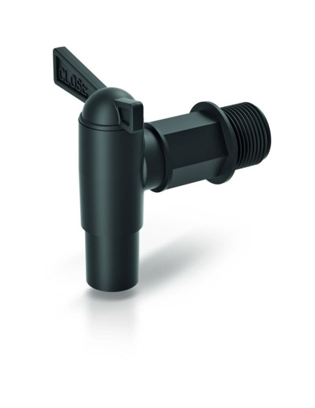 Kran do zbiornika na wodę deszczówkę cantap 3/4 czarny