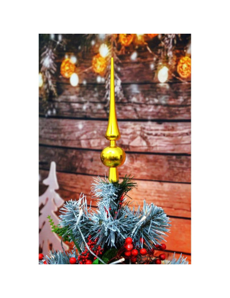 Czubek choinkowy wys. 25cm złoty