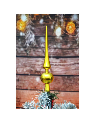 Czubek choinkowy wys. 25cm złoty