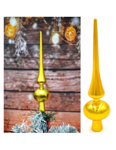 Czubek choinkowy wys. 25cm złoty