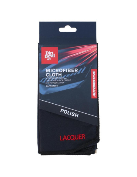 Ściereczka do czyszczenia microfibra polerowanie 40x40cm dirt devil czarna