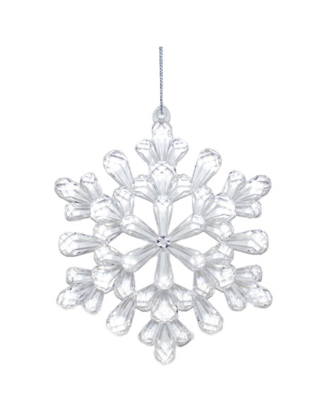 Dekoracja wisząca płatek śniegu 12x12 cm wzór 3