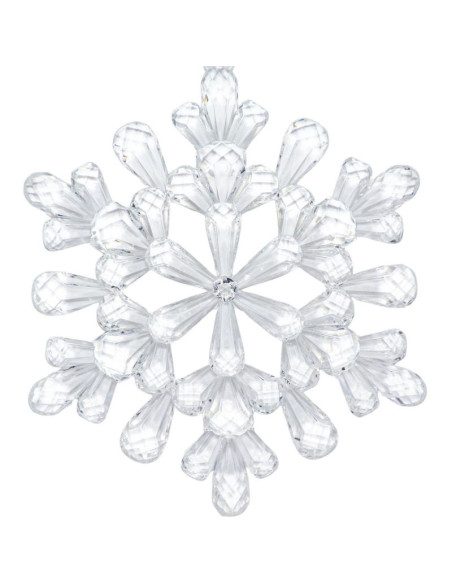 Dekoracja wisząca płatek śniegu 12x12 cm wzór 3