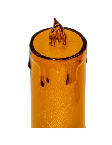 Świeca dekoracyjna 12,5 cm amber ciepły biały 1 led