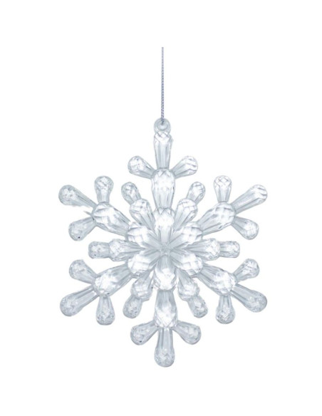 Dekoracja wisząca płatek śniegu 12x12 cm wzór 4