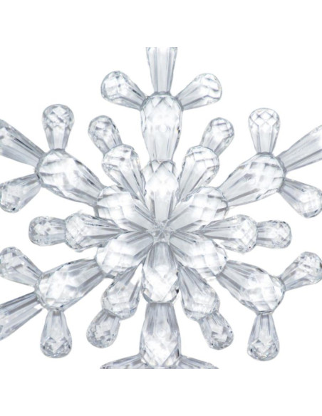 Dekoracja wisząca płatek śniegu 12x12 cm wzór 4