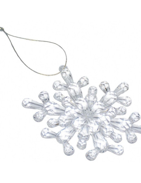 Dekoracja wisząca płatek śniegu 12x12 cm wzór 4