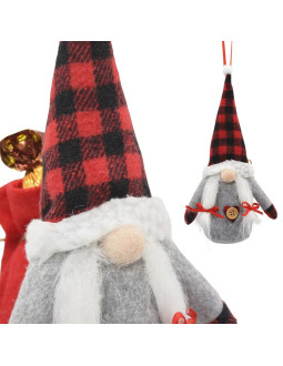 Mikołajek dekoracyjny z workiem na prezent 20cm girl