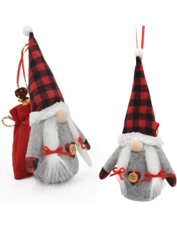 Mikołajek dekoracyjny z workiem na prezent 20cm girl 2