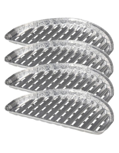 Aluminiowe tacki na grilla half 4szt